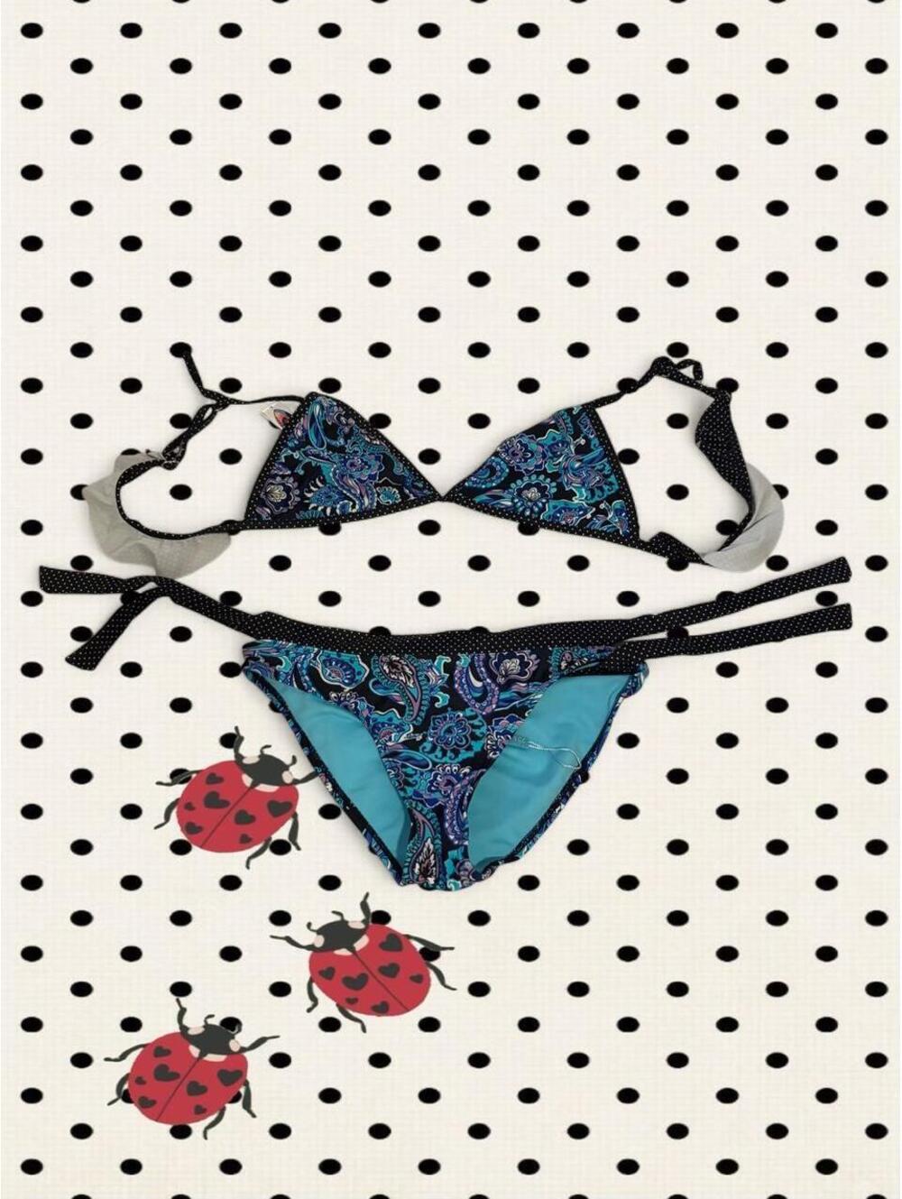 Victoria's Secret Women's Blue and Multi Bikinis-and-tankini-set